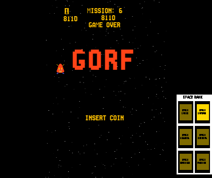 Gorf (program 1) Title Screen